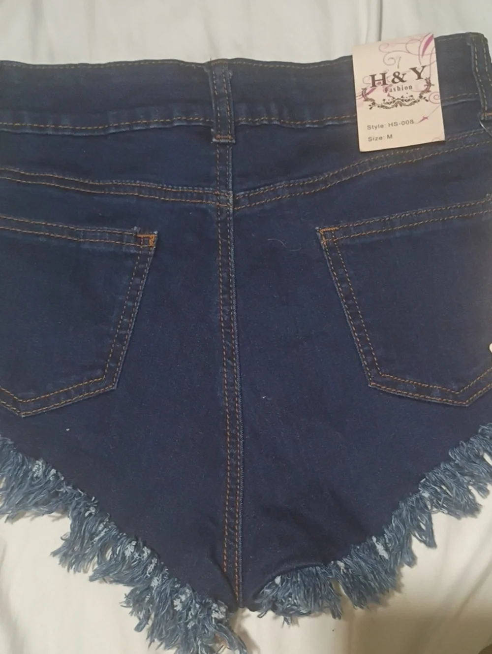 H And Y Denim Short Shorts M